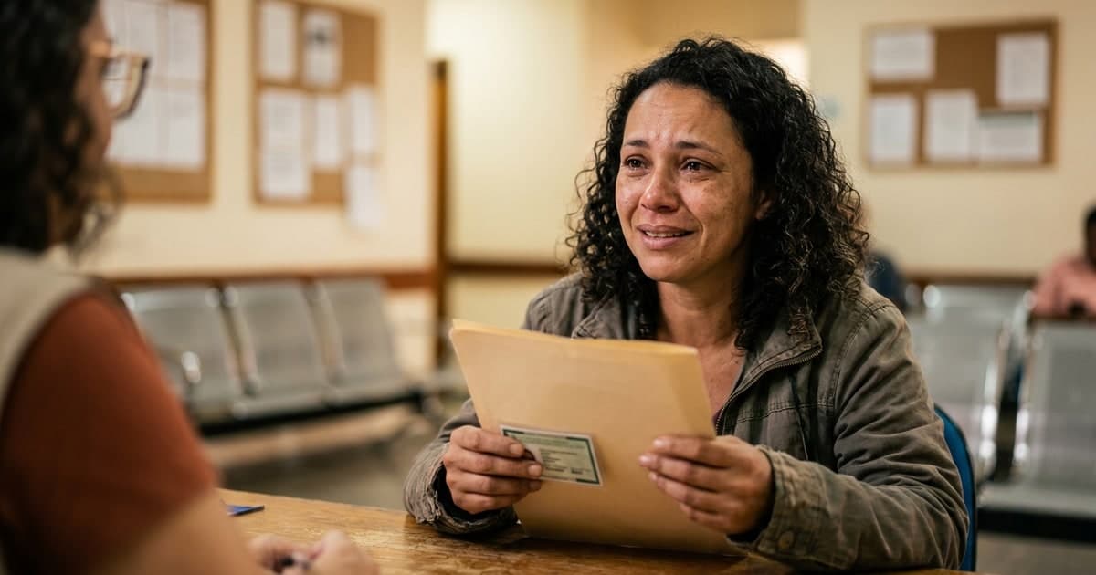Mulher brasileira com documentos na mão sendo atendida no CRAS – Cadastro Único 2026 o que é quem pode como fazer atualizar benefícios