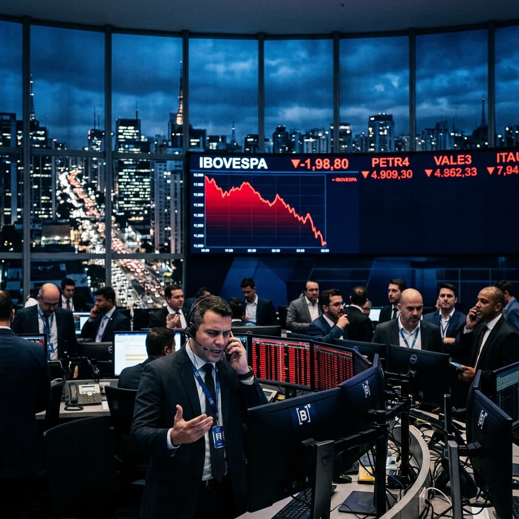 Ibovespa cai 1,8% em 13 de maio de 2026 – bolsa fecha em 177.098 pontos com queda de bancos, Petrobras e Localiza
