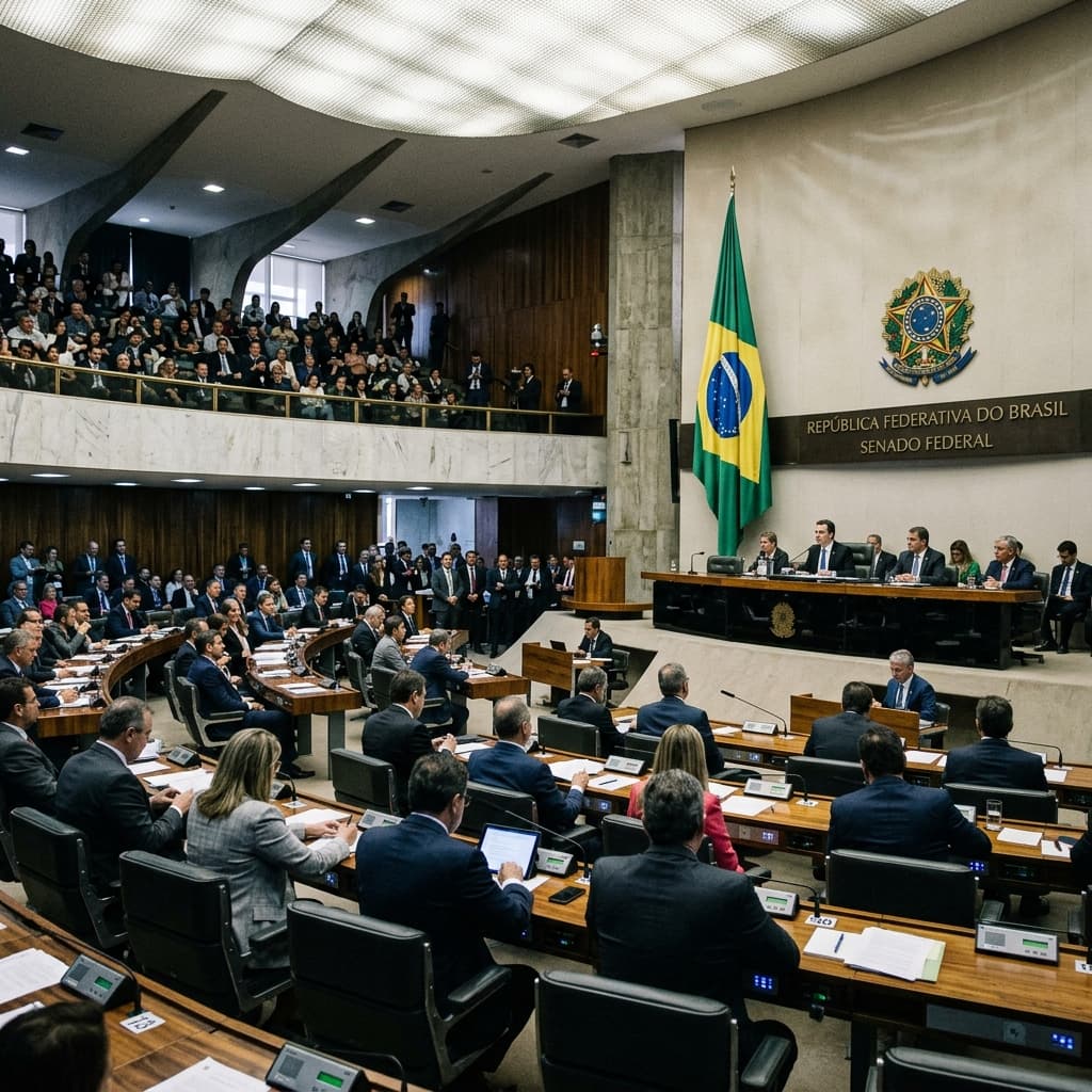 Fachada do Senado Federal em Brasília – rejeição de Messias STF voto 42x34 primeira vez 132 anos crise política Lula 2026
