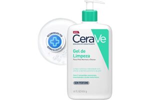 CeraVe, Gel de Limpeza Facial para pele oleosa, com Ácido Hialurônico e Niacinamida