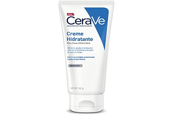 CeraVe, Creme Hidratante Corporal, com textura Cremosa e Ácido Hialurônico