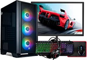 PC Gamer Completo Mancer, AMD Ryzen 5 4600G, Vega 7, 16GB DDR4, SSD 480GB, Fonte 500W 80 Plus