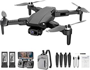 Drone Profesional,L900 Pro Aircraft Se Gps 4K-5G Ultra-Clear-Visual Evitar Obstáculos Wifi Distância de Transmissão de Imagem 300-600M Aeronave Uav (2 Bateria + Mochila, Com Mochila）