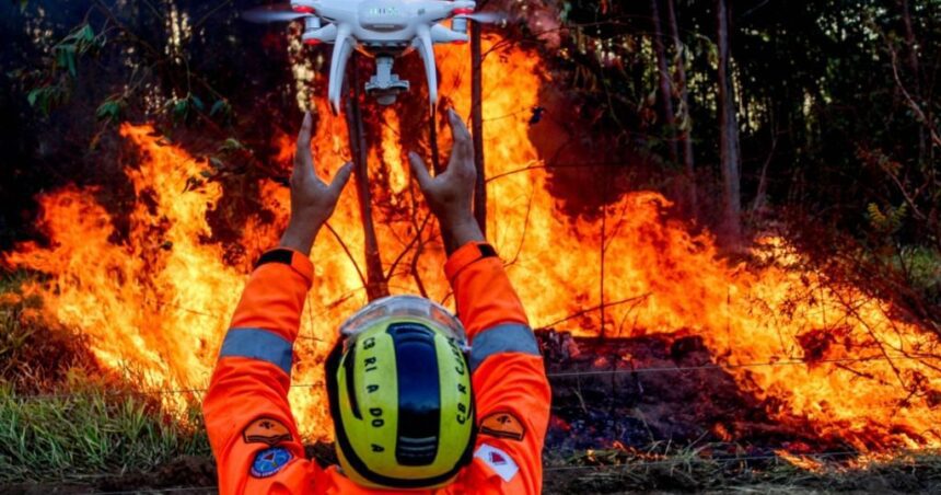 Bombeiros de MS atuam na prevenção e combate a incêndios florestais com tecnologia e parceria com a NASA