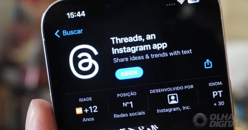 Brasil se destaca no uso do Threads: segundo maior número de download