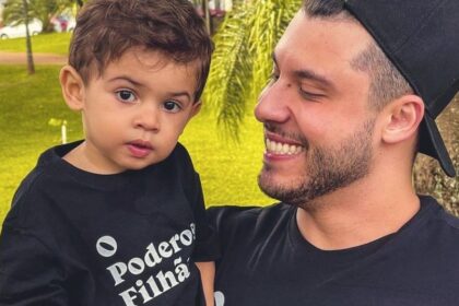 Amor de pai: Murilo Huff se diverte em vídeo com Léo, fruto da união com Marília Mendonça