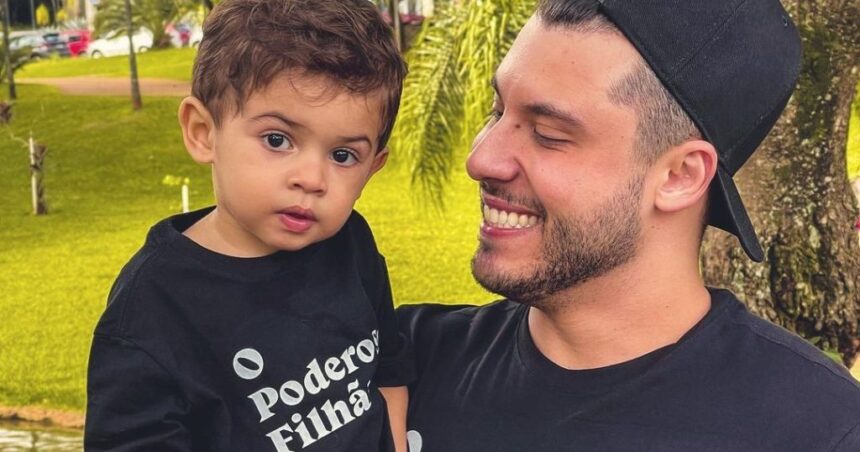 Amor de pai: Murilo Huff se diverte em vídeo com Léo, fruto da união com Marília Mendonça