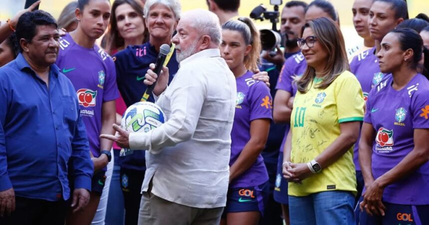 Apoio e torcida: Janja e Lula desejam sucesso à Seleção Feminina de Futebol