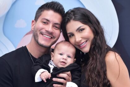 Comemoração de 3 meses do filho de Arthur Aguiar e Jheny Santucci inspirada no 